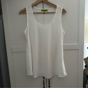 Women's Piccadilly White Tank Top Blouse